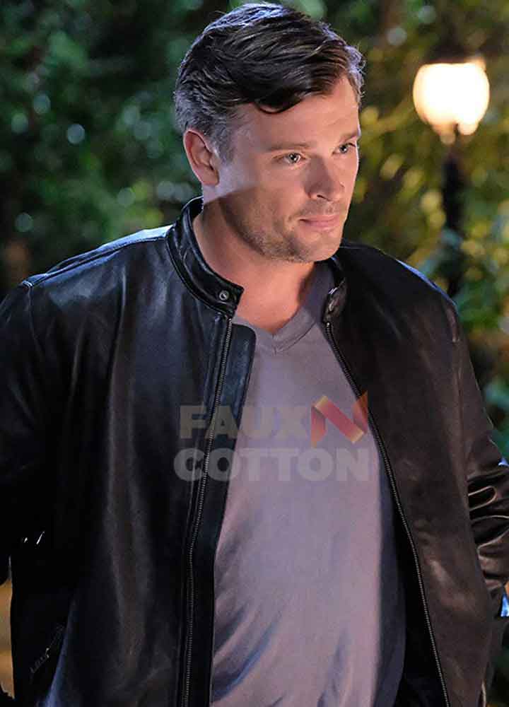 Lucifer Tom Welling Black Leather Jacket
